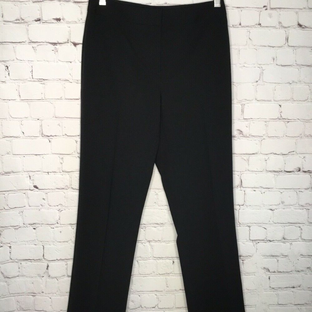 NWOT Lafayette 148 New York Straight Leg Pants Men Size 0 Black Wool Blend‎